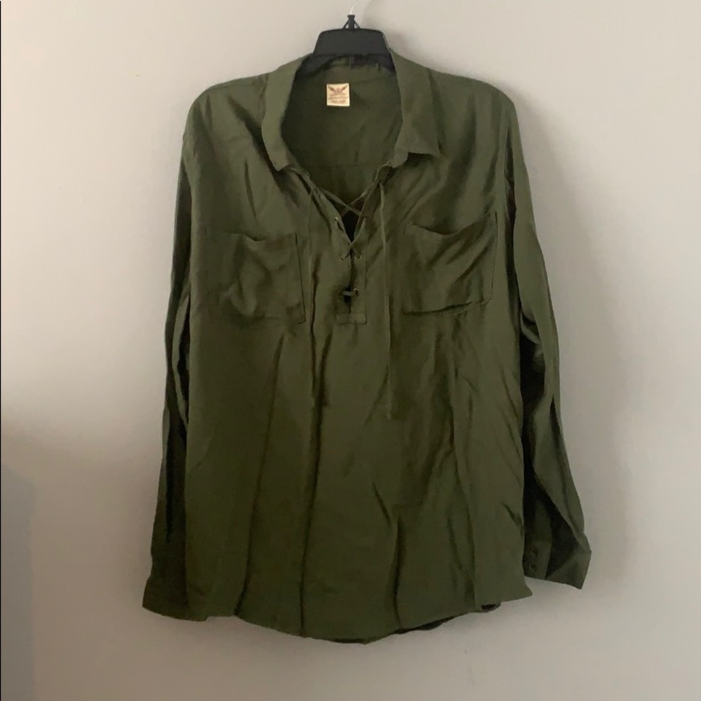 Camo collared shirt
